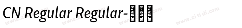 CN Regular Regular字体转换